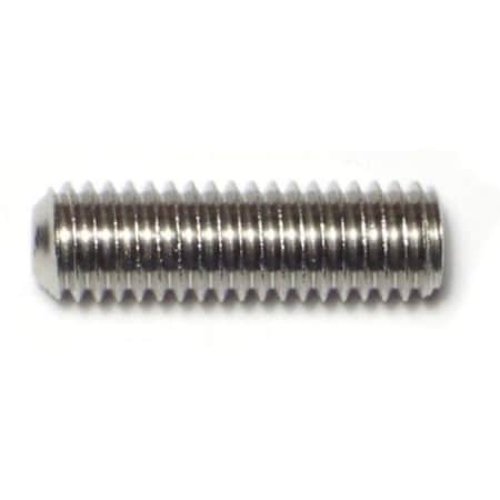 3/8-16 X 1-1/4 18-8 Stainless Steel Coarse Thread Hex Socket Headless Set Screws 5PK